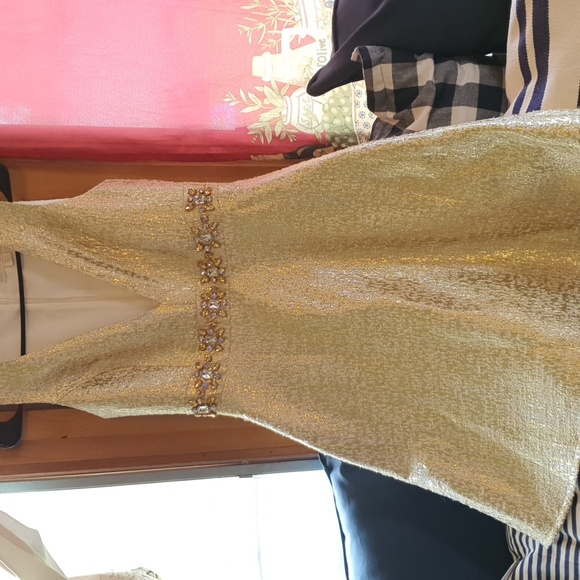 Boston Proper Dresses & Skirts - Boston proper size 2 gold dress